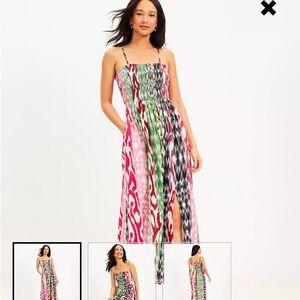 Smocked Strapless Cover Up from Loft - Size XS, NWT